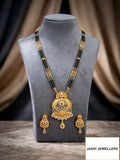 Gold Plated Mangalsutra Set with Earrings