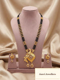 High Gold Finished Mangalsutra set with Earrings